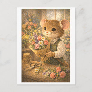 Karriär Mus som florist Vykort