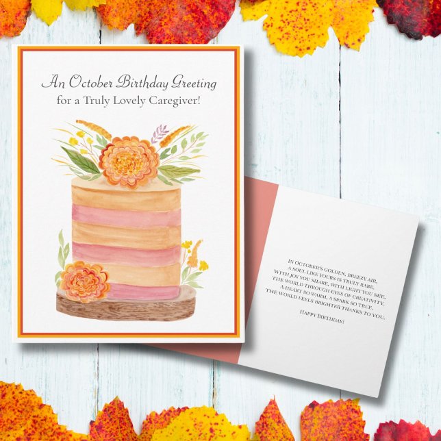 Karriären: Marigolds på kummeln i oktober Kort (Skapare uppladdad)