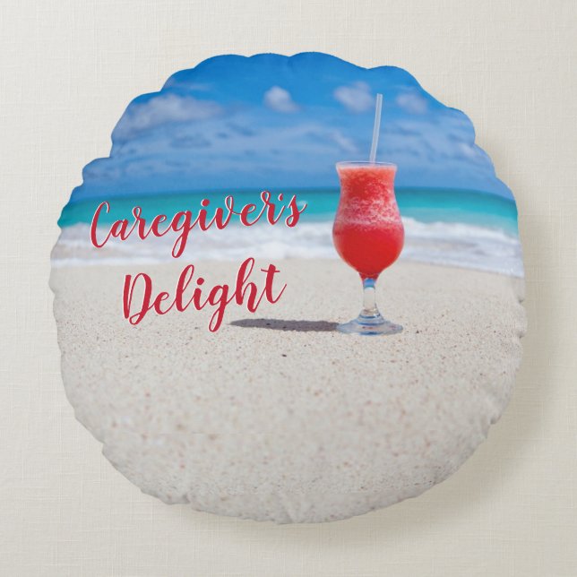 Karriärens ömtåliga runda fyllning rund kudde (Framsidan)