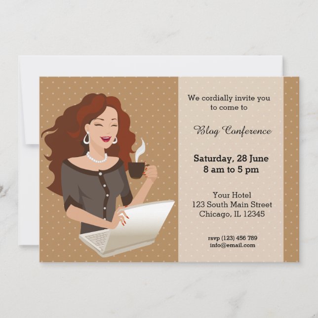 Karriärkvinna Inbjudningar (Framsida)