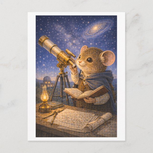 Karriärmus som astronom vykort (Framsida)