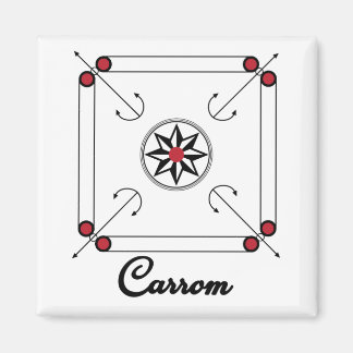 Karrom Board Indianskt pakistanskt reflexspel Magnet