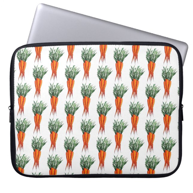 Karrots Orange Vegetable Veggie Garden Laptop Fodral (Framsidan)