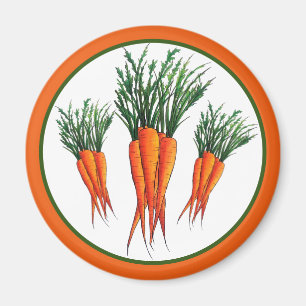 Karrots Orange Vegetable Veggie Garden Magnet