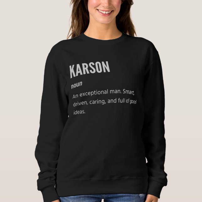 Karson  Noun An Exceptional Man T Shirt (Framsida)