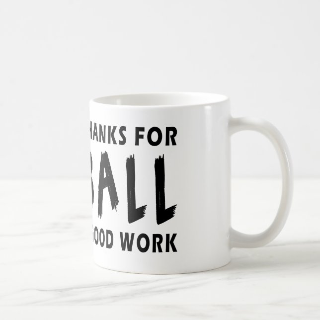 Kärt gudtack för Netball Kaffemugg (Höger)