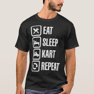 Kart karting gokarts, som är roligt att äta... t shirt