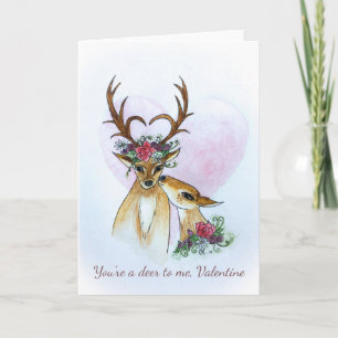 Kärt kort för hälsning för hjortvalentin 2