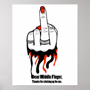Kärt långfinger poster