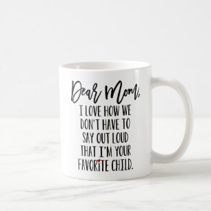 Kärt mammafavoritbarn kaffemugg