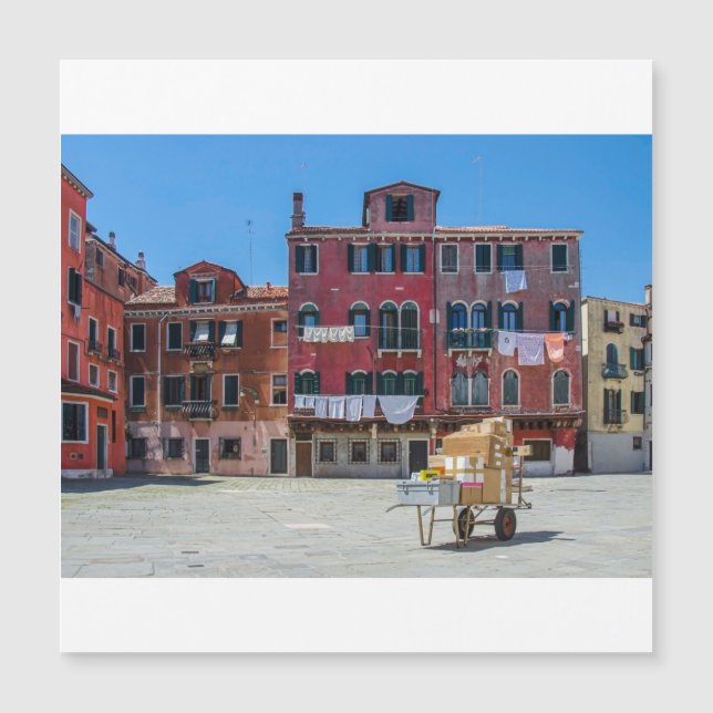 Kart med lådor i Venedig (Framsida)