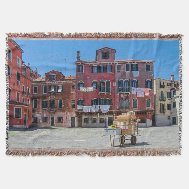 Kart med lådor i Venedig Filt (Framsidan)