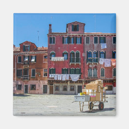 Kart med lådor i Venedig Magnet