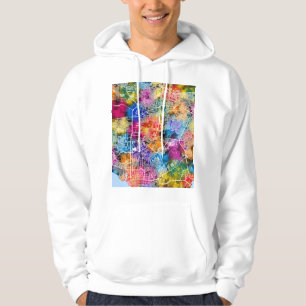 Kart över Manaus Brasilien Hoodie