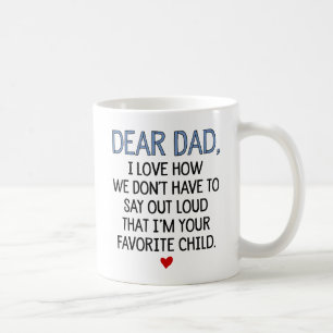 Kärt pappafavoritbarn kaffemugg