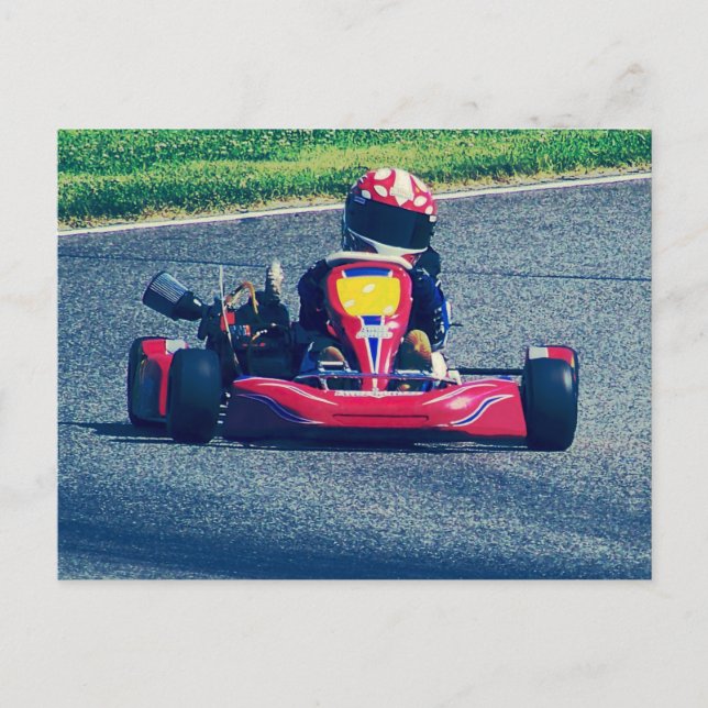 Kart Tävla Vykort (Framsida)