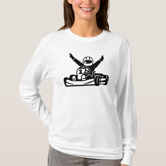Kart tävlings- mästare tee shirt (Framsida)