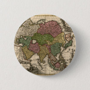 karta 1700's av Asien Knapp