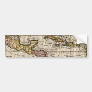 Karta 1790 av de västra Indiesna av Dilly och Bildekal