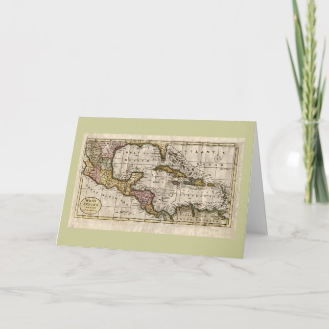 Karta 1790 av de västra Indiesna av Dilly och Kort (Framsida)