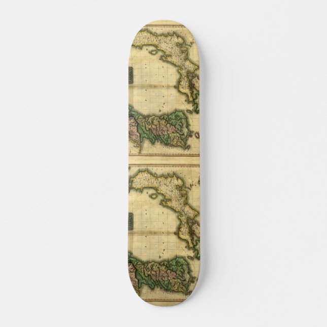 Karta 1815 av Korea och Japan Skateboard Bräda 19,5 Cm (Framsida)
