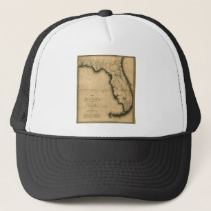 Karta 1823 av Florida Truckerkeps