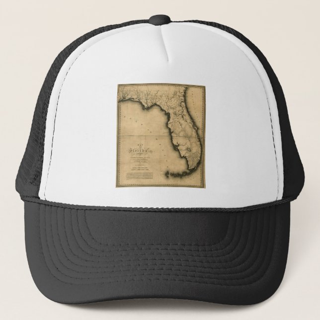 Karta 1823 av Florida Truckerkeps (Framsida)