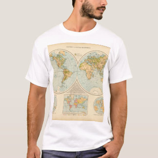 Karta 32 för gammal värld t-shirt