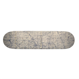 Karta 4 för Wisconsin cykelväg Skateboard Bräda 20,5 Cm