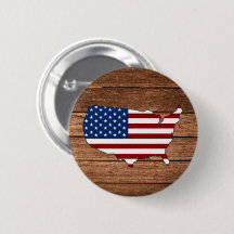 Karta America Flagga of America Wooden Art