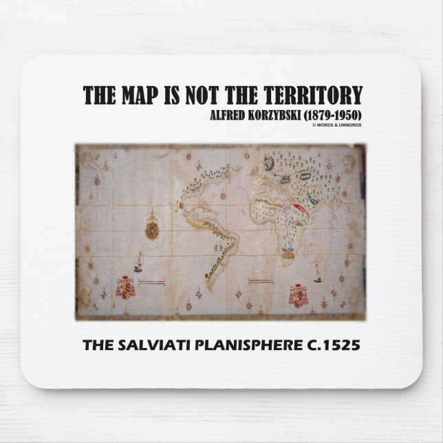 Karta är inte området Salviati Planisphere Musmatta (Framsidan)