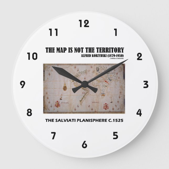 Karta är inte området Salviati Planisphere Stor Klocka (Framsida)