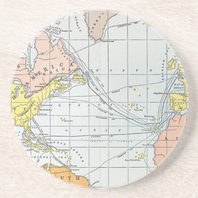 KARTA: ATLANTISKA RESOR UNDERLÄGG (Framsidan)