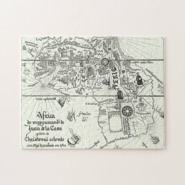 Karta av afrika | 1500 pussel (Horisontell)