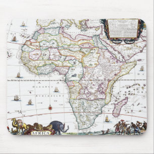 Karta av afrika 1696 musmatta