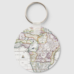 Karta av afrika 1696 nyckelring