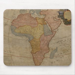 Karta av afrika 1700 musmatta