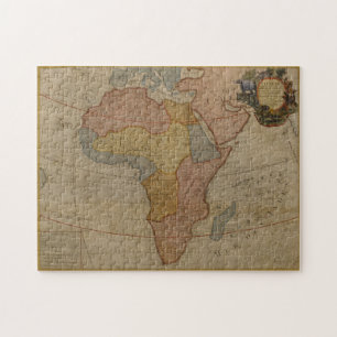 Karta av afrika   1700 pussel