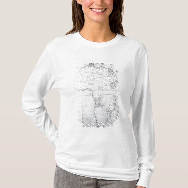 Karta av afrikan t shirt (Framsida)