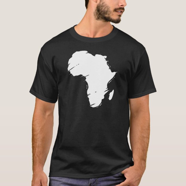 Karta av afrikan tee shirt (Framsida)
