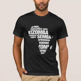 Karta av afrikansk dans t-shirt