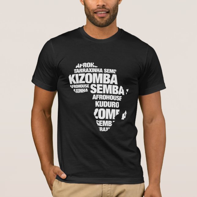 Karta av afrikansk dans t-shirt (Framsida)