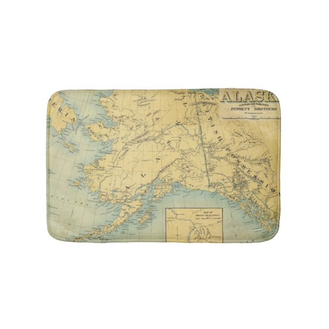Karta av Alaska Badrumsmatta (Framsidan)