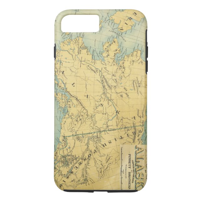 Karta av Alaska Case-Mate iPhone Skal (Baksida)
