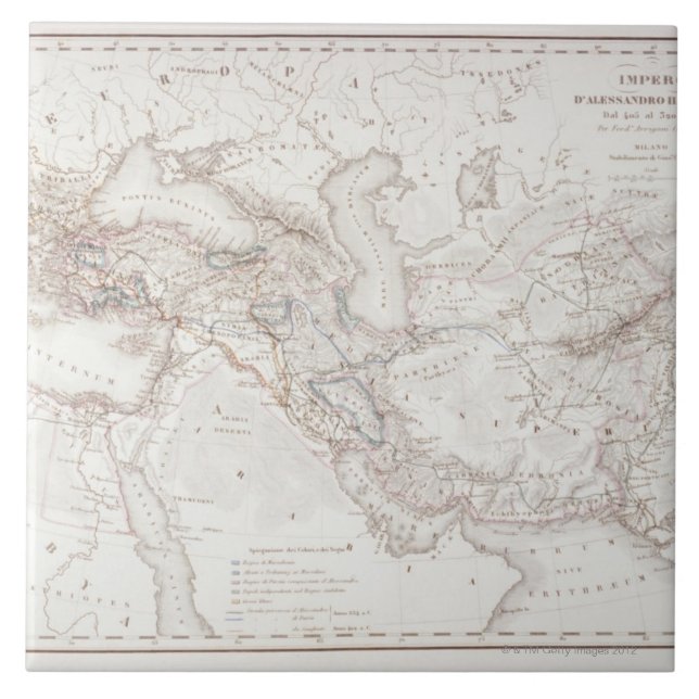 Karta av Alexander underbarväldet Kakelplatta (Framsidan)