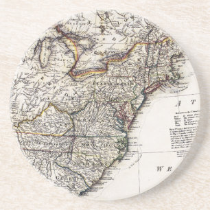 KARTA AV AMERIKA, 1809 UNDERLÄGG SANDSTEN
