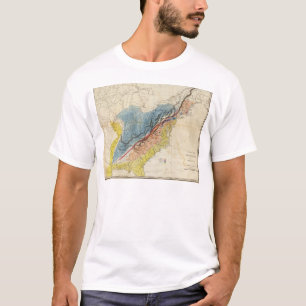 Karta av Amerikas förenta stater 3 T Shirt