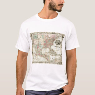 Karta av Amerikas förenta stater T-shirt
