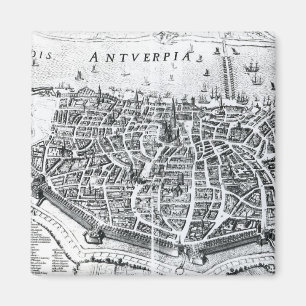 Karta av Antwerp Magnet