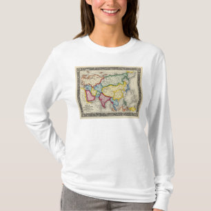 Karta av Asien Tee Shirt